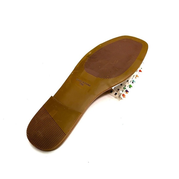 Vintage Y2K deadstock clear vinyl multicolor spike slide sandals - Picture 8 of 8